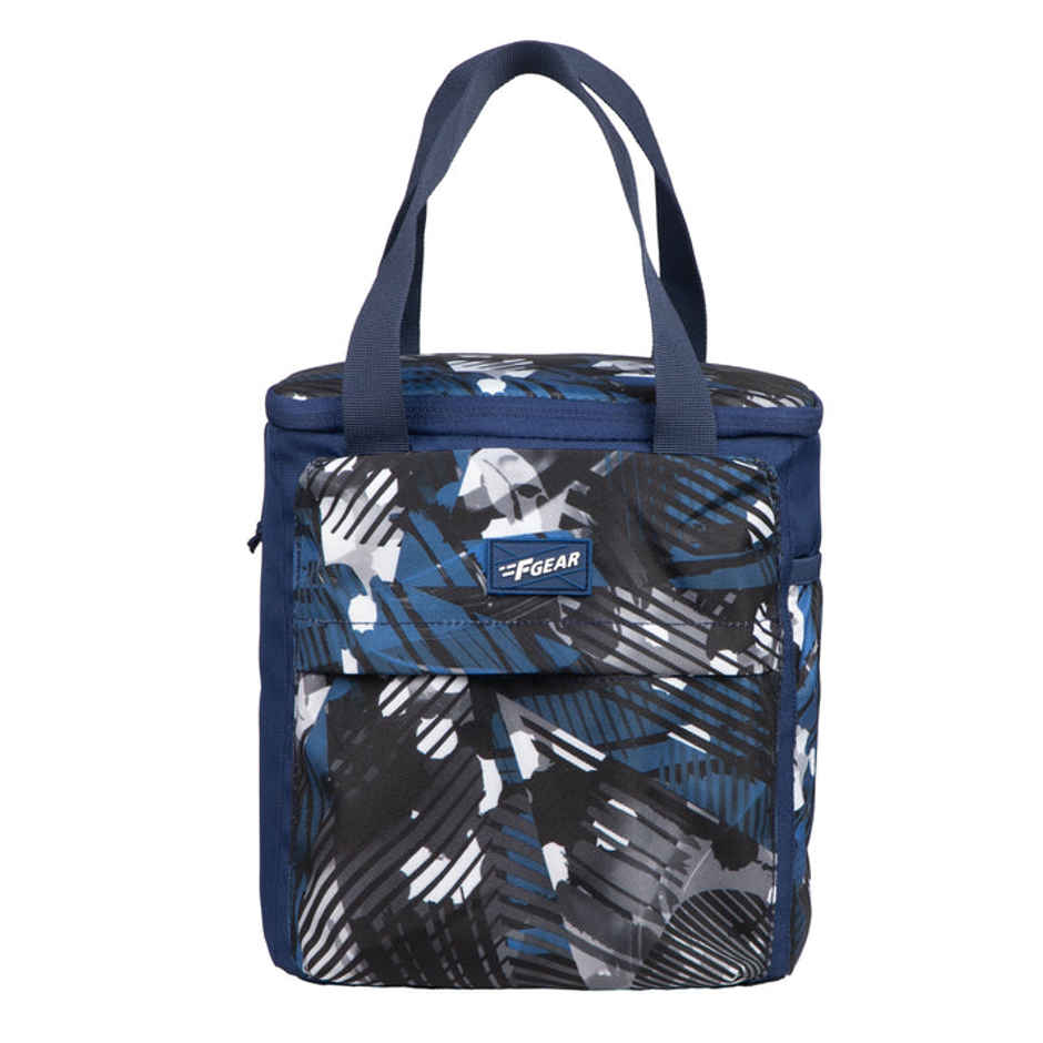 F Gear Hoover | Geometric Blue Black Lunch Bag