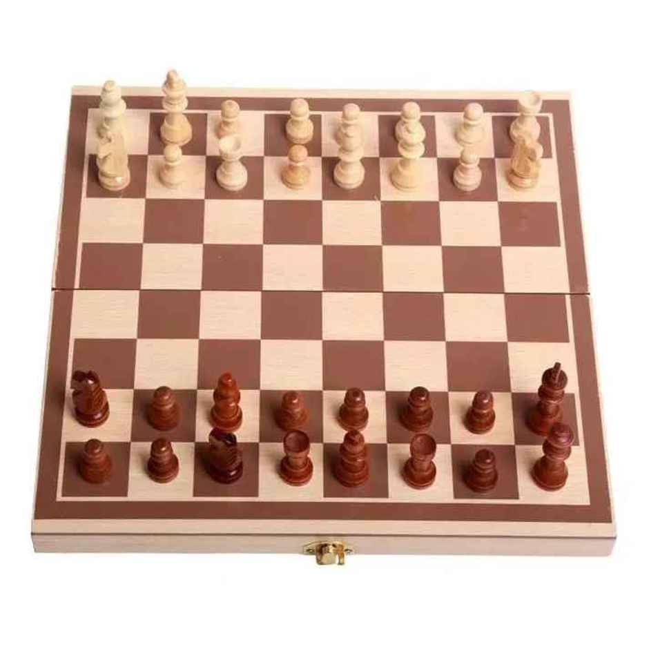 Fablue Foldable Wooden Chess Board Game | Premium Chess Game for Kids and Adults | 12 x 12 Inch