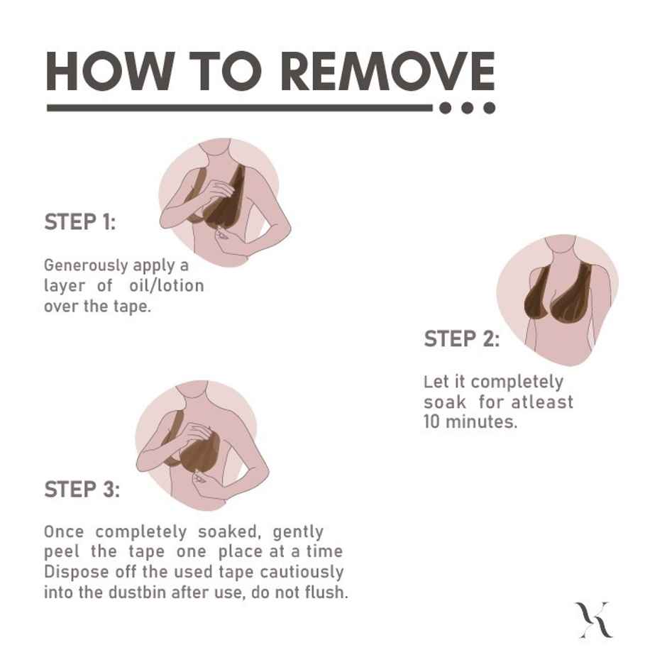 Krvvy UpLift Body Tape | Free 5 Pairs of Nipple Pasties - Black