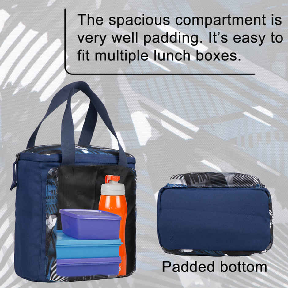 F Gear Hoover | Geometric Blue Black Lunch Bag