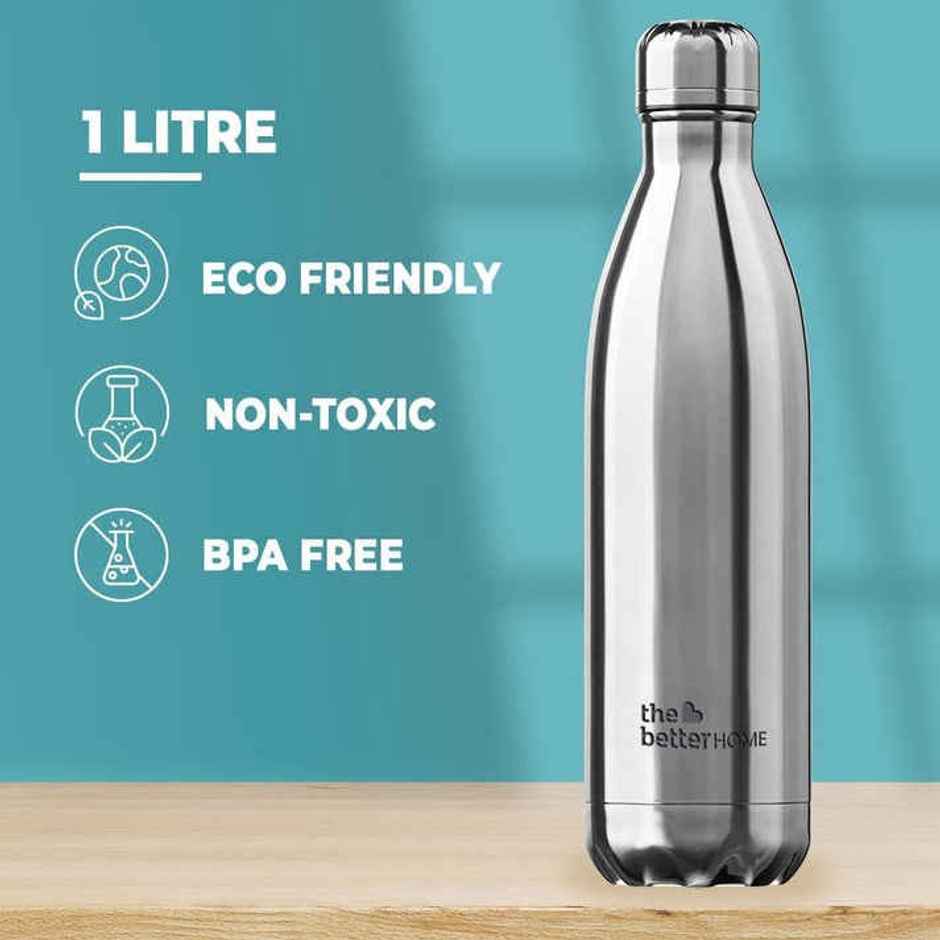 The Better Home 500 ml Thermosteel Bottle Double Wall 304 Stainless Steel Water Bottle- Silver