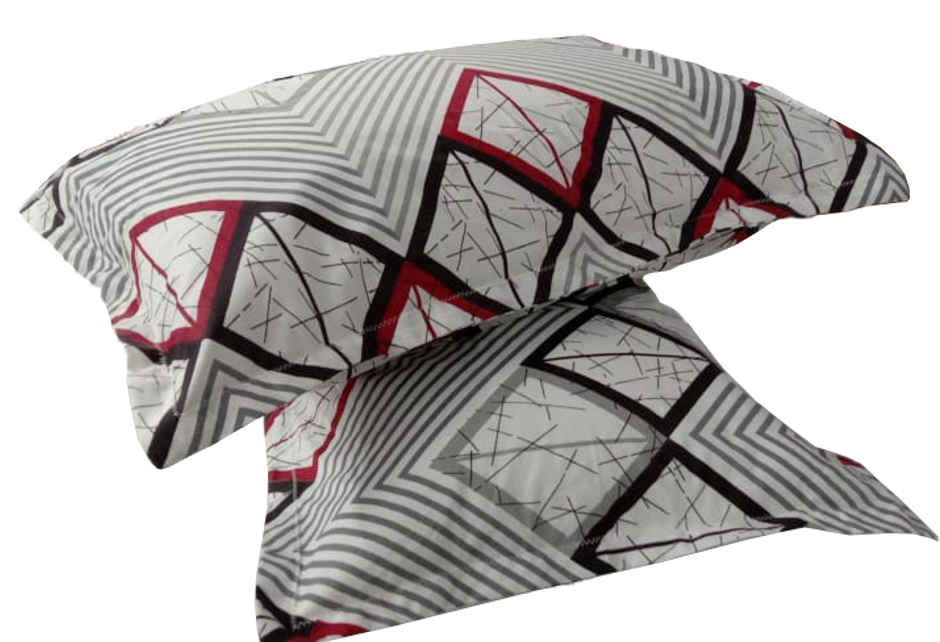 BAY6 Super King 100% Cotton 144 TC Geometric Bedsheet | Multicolor | 108 x 108 in