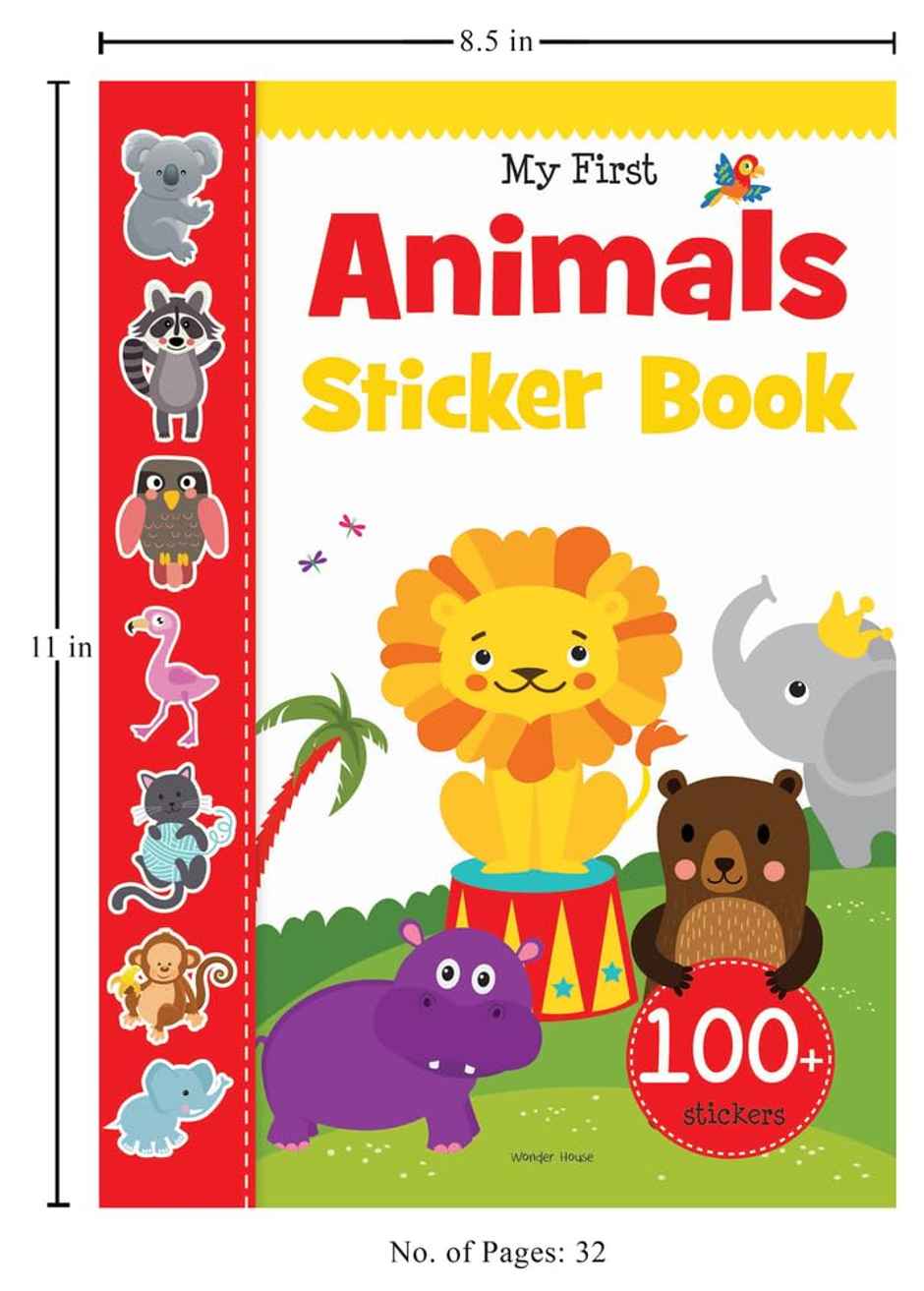 My First Animal Sticker Book: Exciting Sticker Book With 100 Stickers