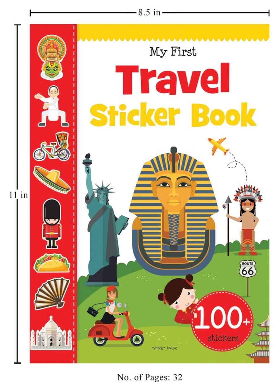 My First Travel Sticker Book: Exciting Sticker Book With 100 Stickers
