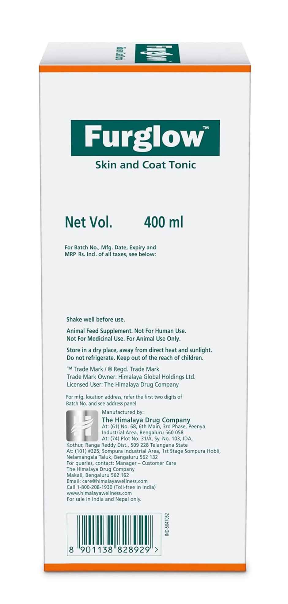 Himalaya Furglow - Skin And Coat Tonic - Oral Coat Conditioner