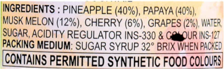 Golden Crown Fruit Cocktail