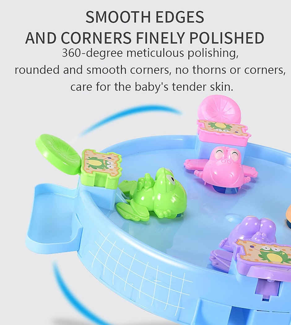 Fablue Hungry Frogs Tabletop Game Toy For Kids 4 Players | Interactive Indoor Fun Game