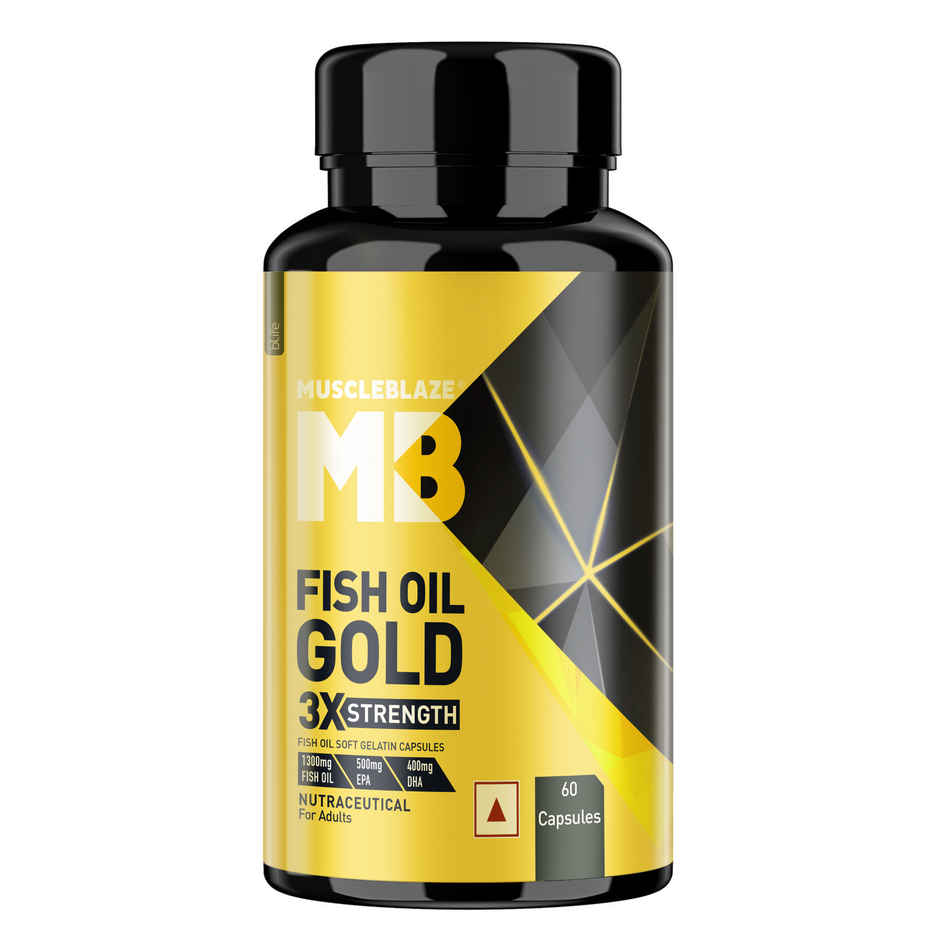 MuscleBlaze Omega 3 Fish Oil Gold 60 Capsule