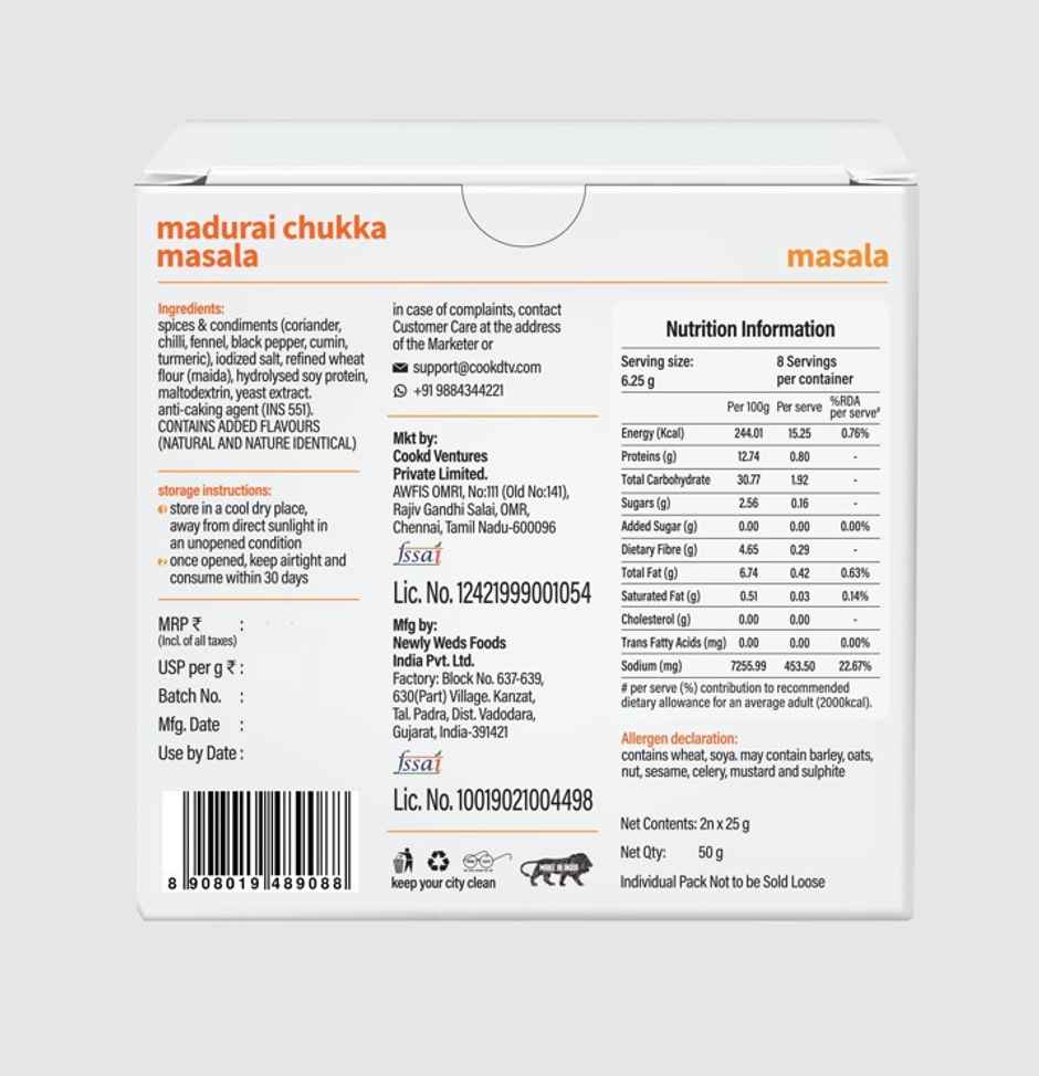 Cookd Madurai Chukka Masala