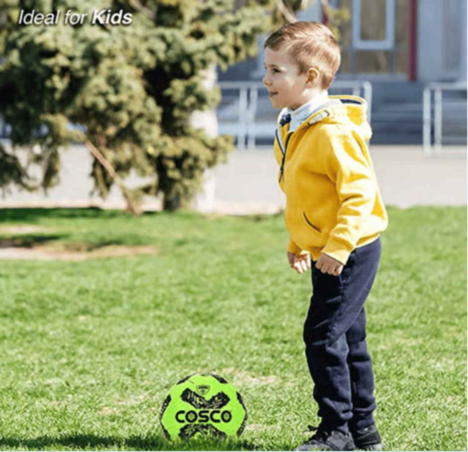 Cosco Rio Kids Football, Size-3(18Cm) Single |Made In India (Colour May Vary)