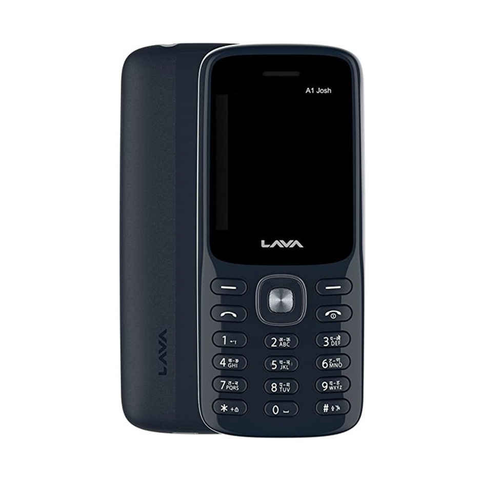 Lava A1 Josh Dual Sim Keypad Mobile | 1.77" Display | 1000 mAh Battery | Bol Feature | Blue Silver