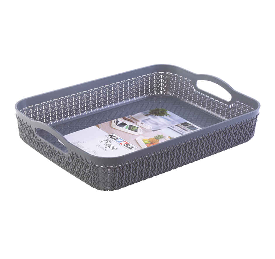 Nayasa Rope Basket Rectangle (Colour May Vary)