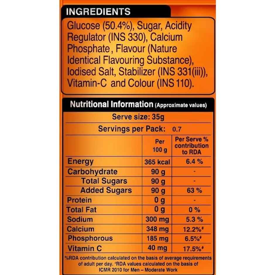 Dabur Glucoplus C- Sachet | Orange Flavor