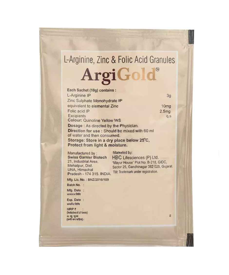 Argigold Lemon Orange Flavour Sugar Free Granules
