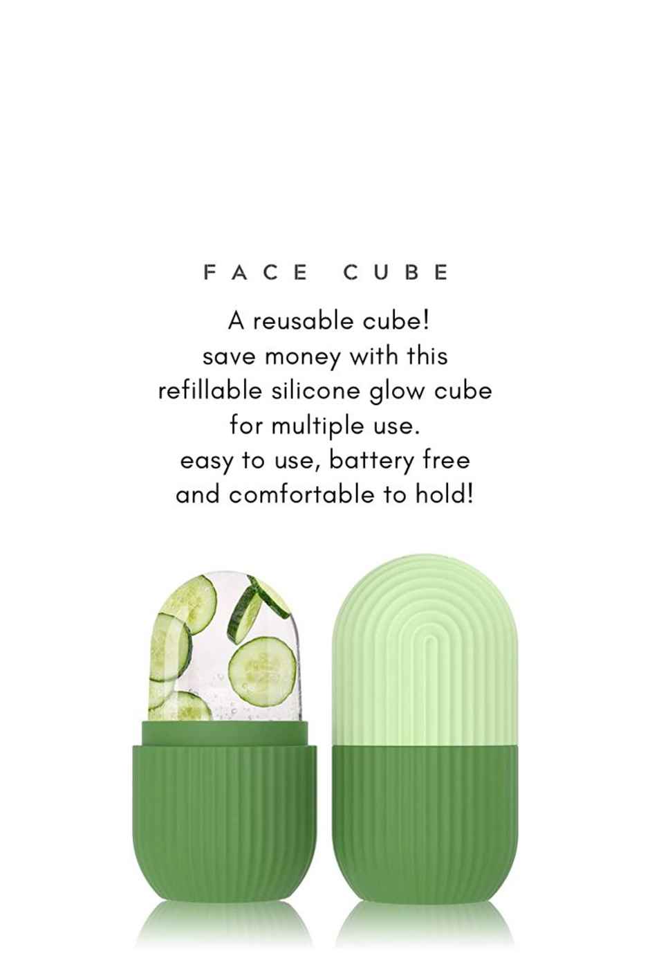 Bronson Professional Classic Silicone Ice Facial Roller | Color May Vary