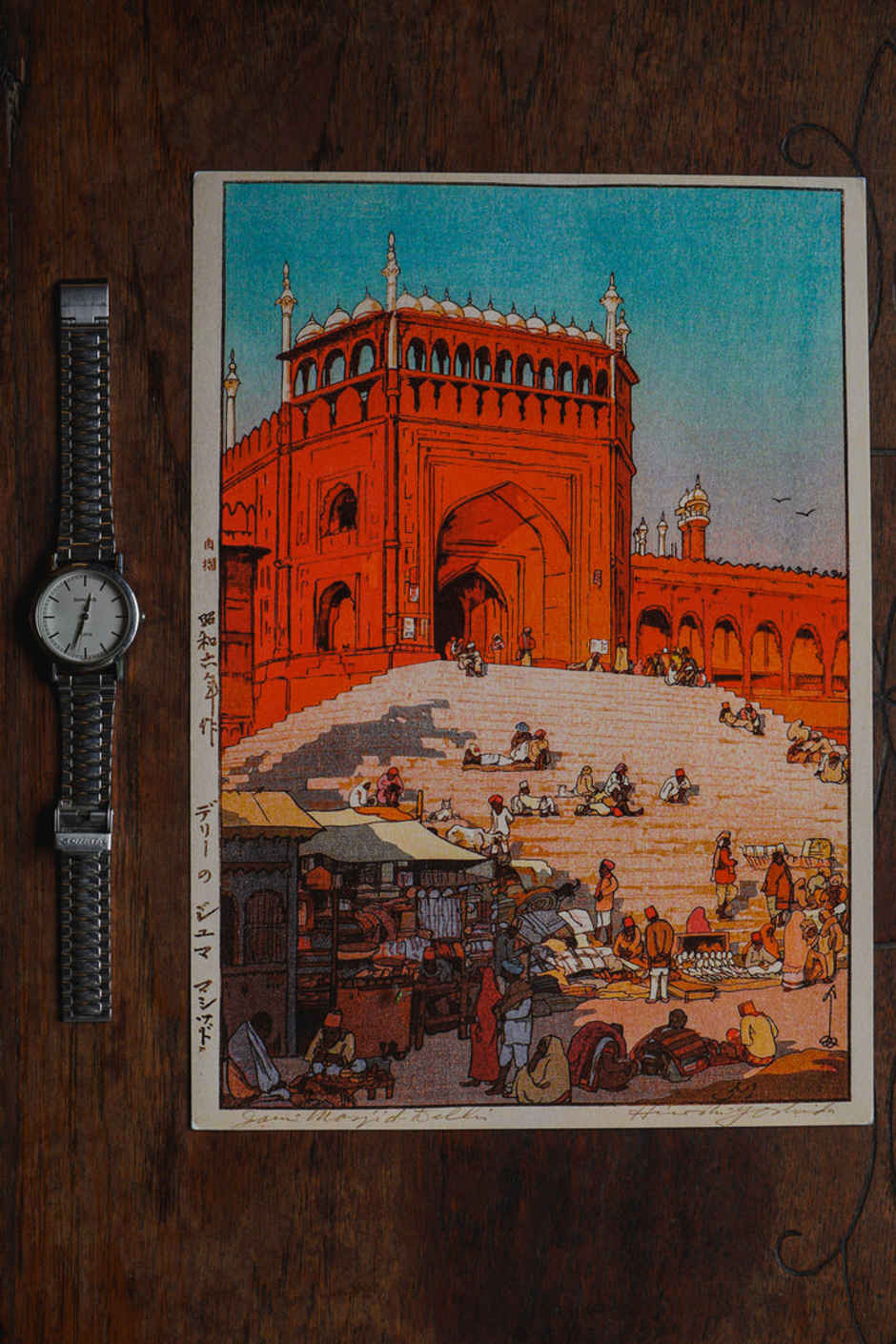 Daak Vaak Art Print - Jama Masjid Delhi By Hiroshi Yoshida