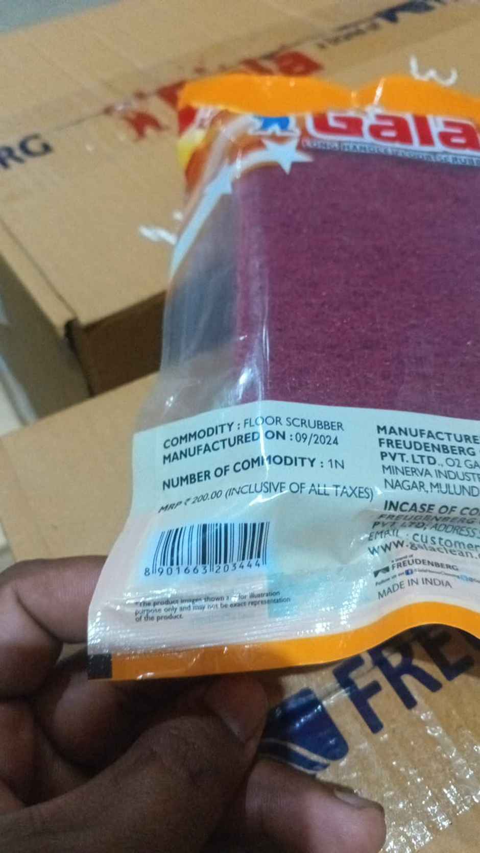 Gala Long Handle Tile and Floor Scrubber