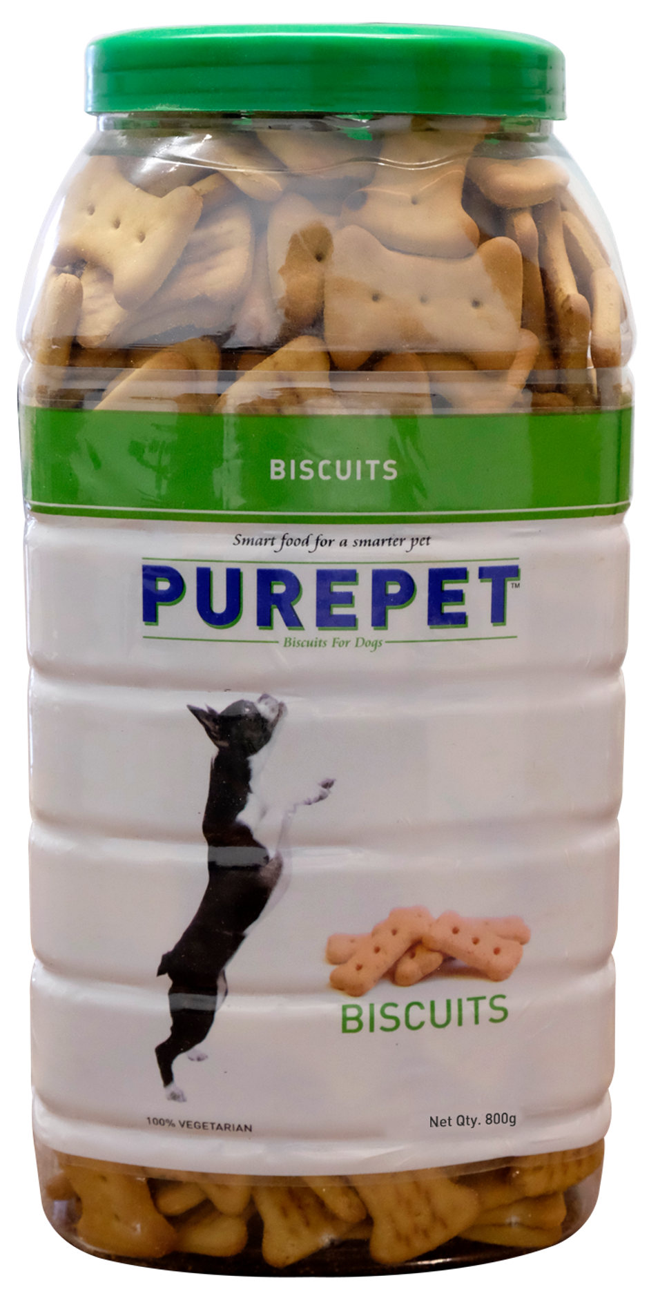 Purepet 100% Vegeterian Dog Biscuit Treats Jar