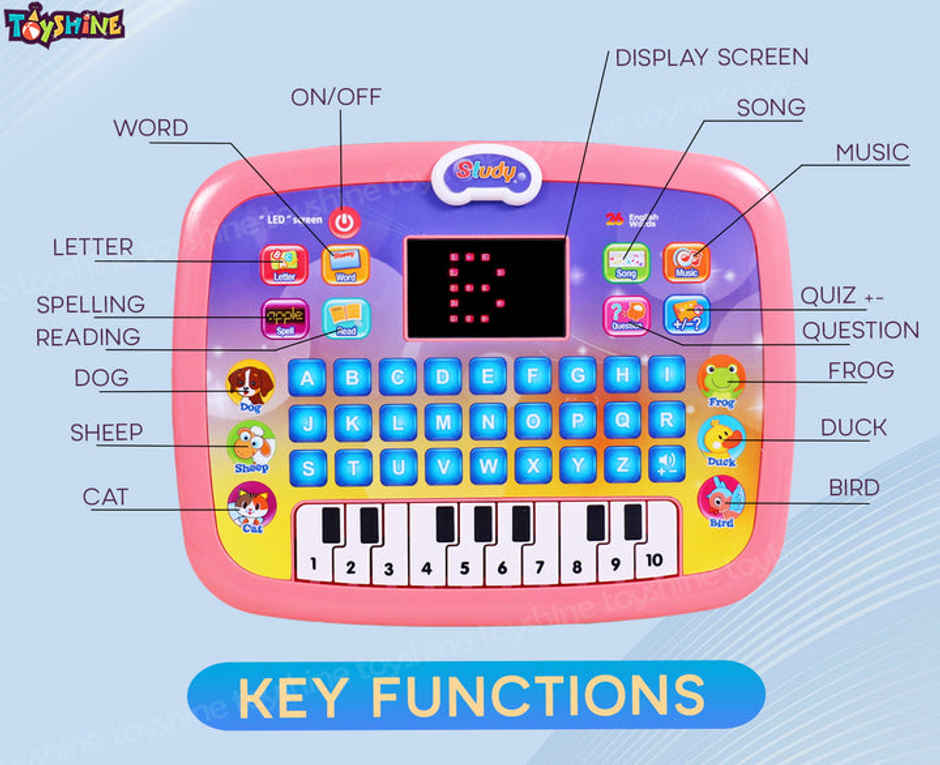 Toyshine Kids Computer Tablet Toy Baby Children Early Educational Learning Machine Toy | 6+ years