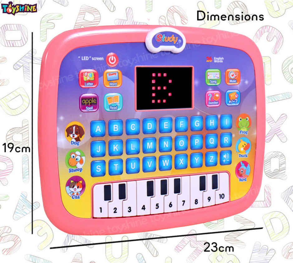 Toyshine Kids Computer Tablet Toy Baby Children Early Educational Learning Machine Toy
