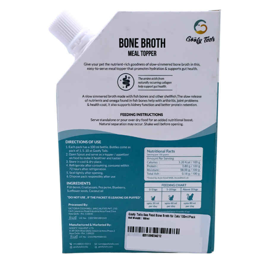 Goofy Fresh Sea Food Bone Broth For Cats And Kittens