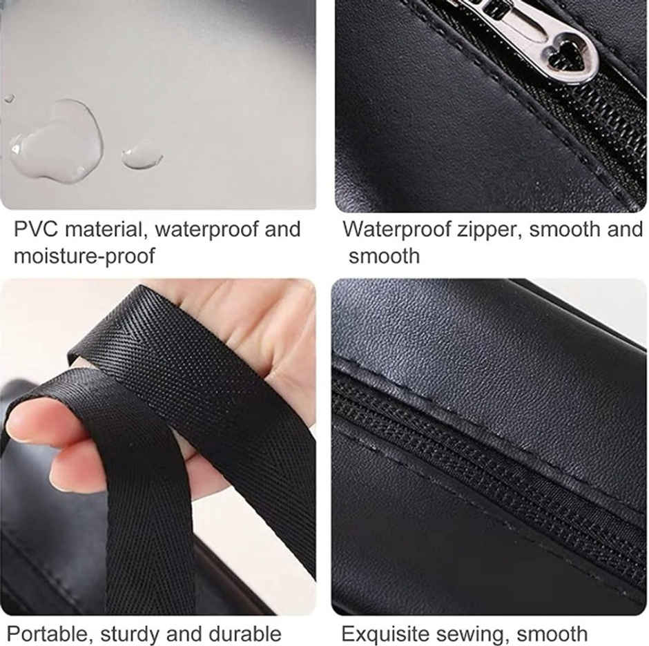 Lazer Makeup Travel Pouch | Cosmetic Bag | Travel kit Pouch for Toiletries | Black