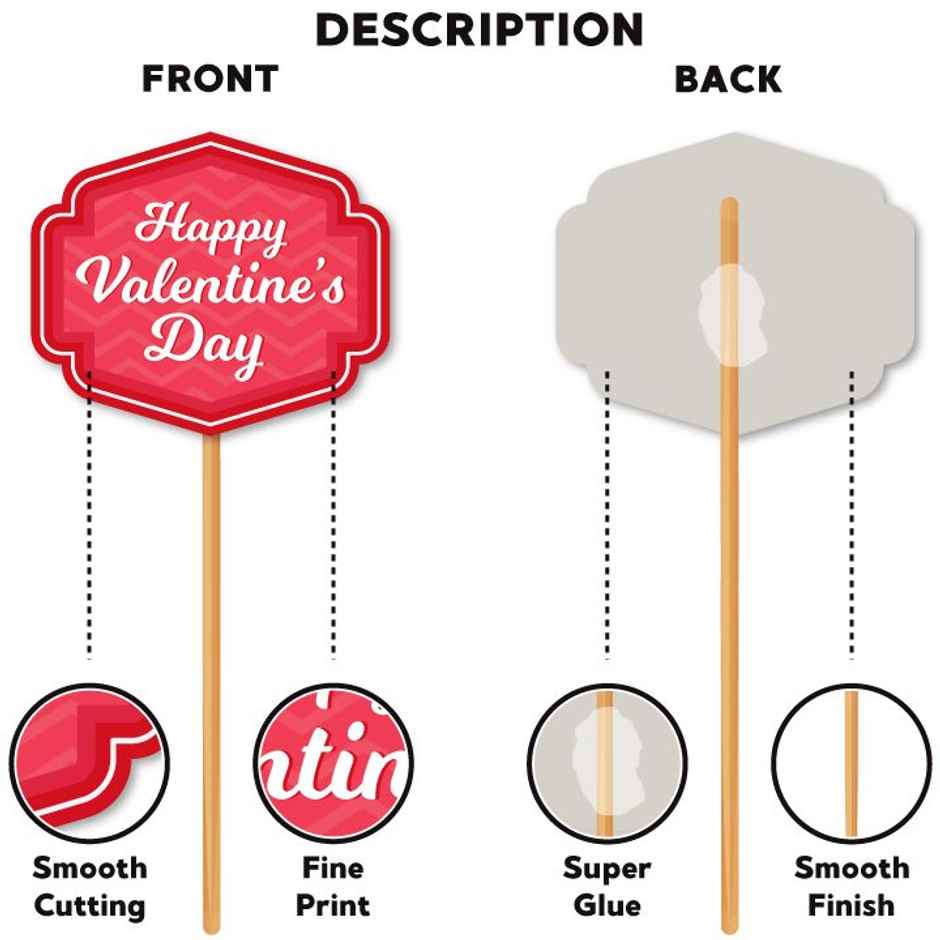 Happy Valentine Photobooth Props | Picfest