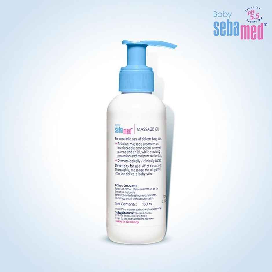 Baby Sebamed Massage Oil | With Soya Oil | Non- greasy | Ideal for newborn