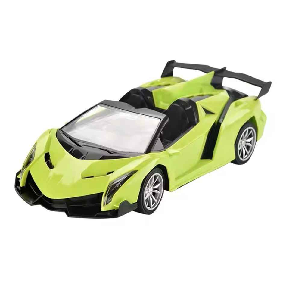 Fablue Sports Remote Control Car For Kids - Open Top Sports Car Toy For Kids - Green Color