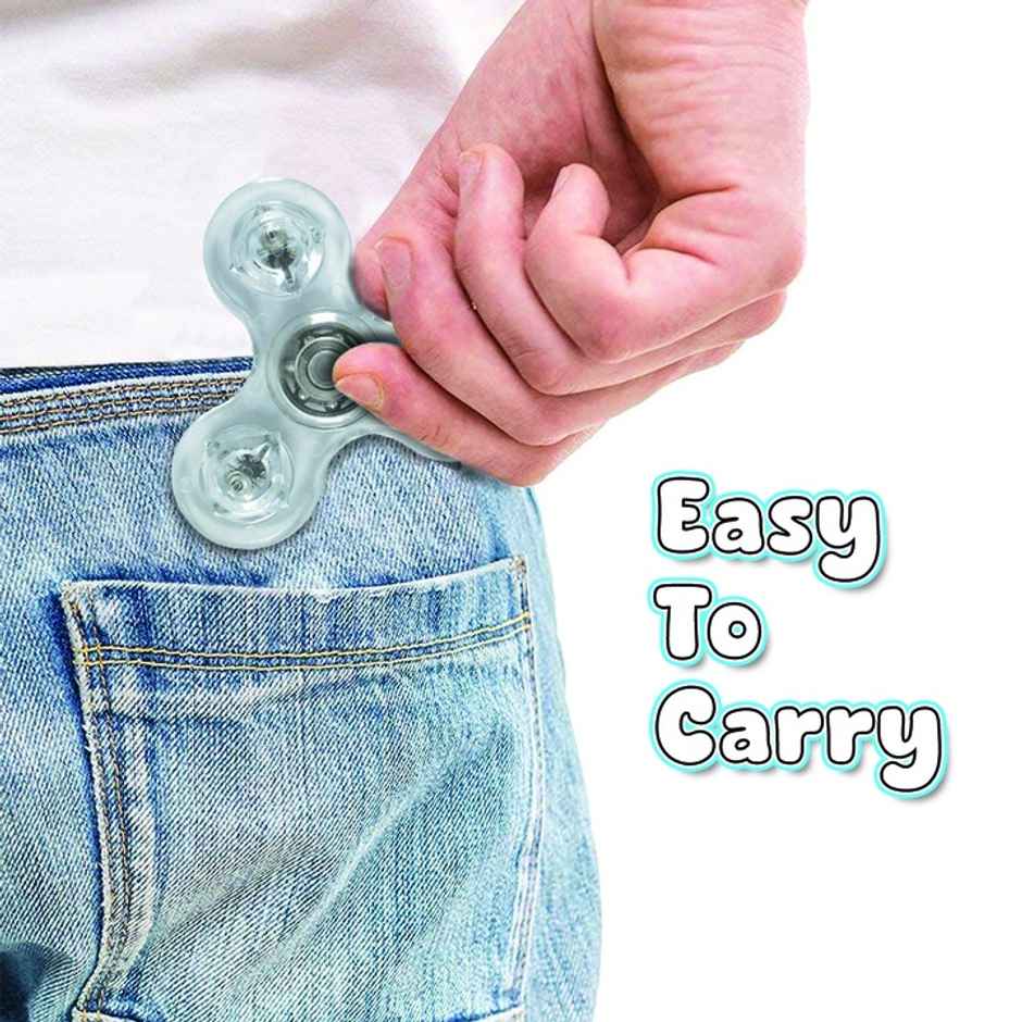 Wembley Led Light Spinner Toy High Speed Finger Spin Sensory Stress Relief Toy For Kids Adults