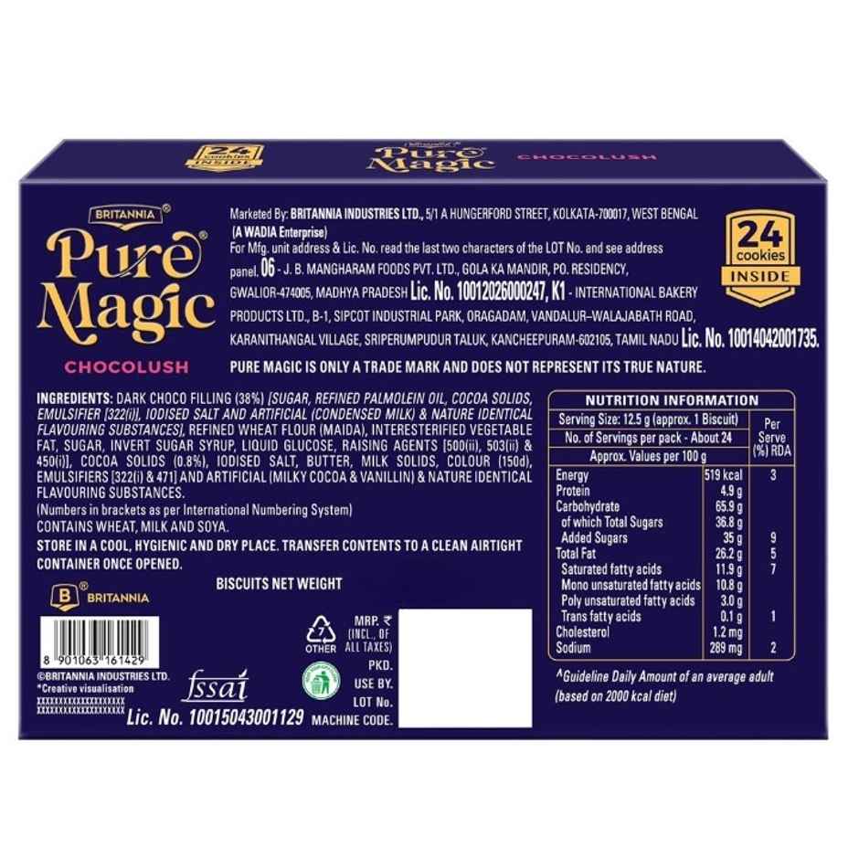 Britannia Pure Magic Chocolush Choco Filled Cookie