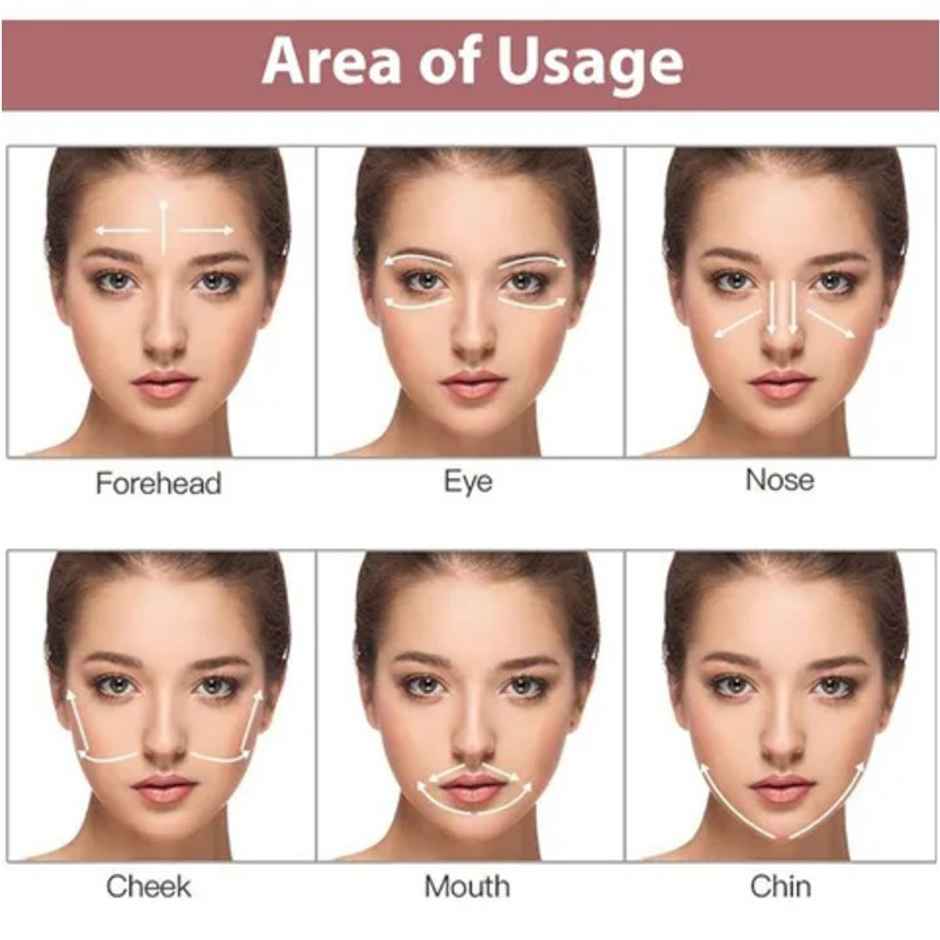 Agaro 3-In-1 Electric Rose Quartz Face Roller Kit