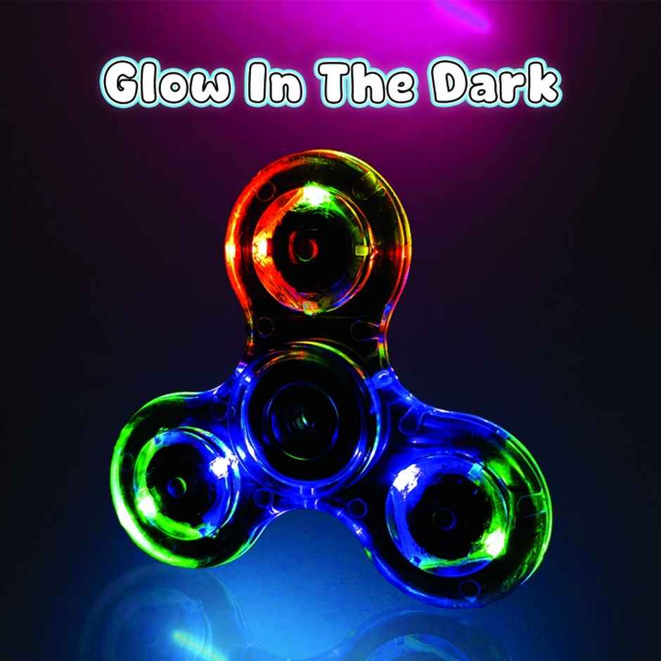 Wembley Led Light Spinner Toy High Speed Finger Spin Sensory Stress Relief Toy For Kids Adults