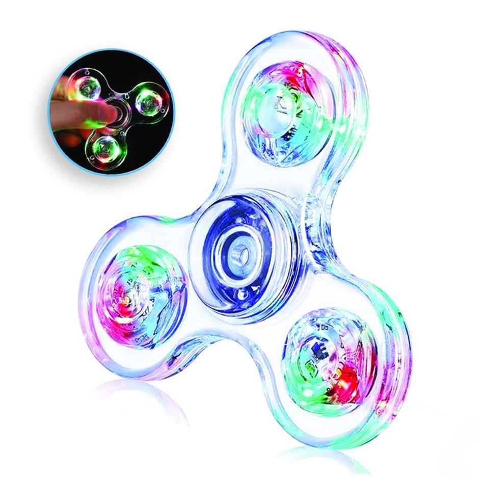 Wembley Led Light Spinner Toy High Speed Finger Spin Sensory Stress Relief Toy For Kids Adults