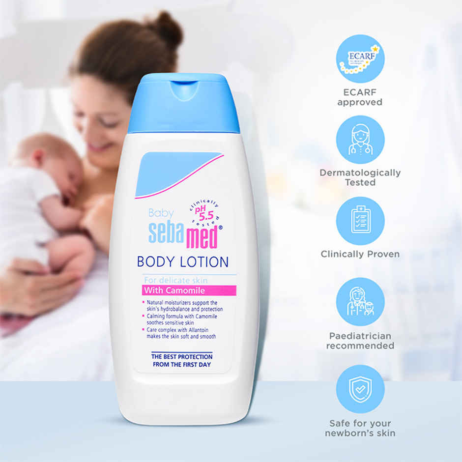 Baby Sebamed Body Lotion | pH 5.5 | Long lasting moisturiser | Quickly absorbed