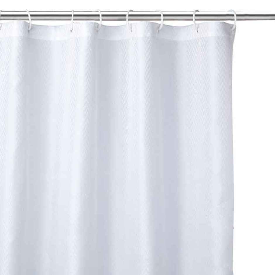 Polyester Shower Curtain Zz White 183 x 213 cm