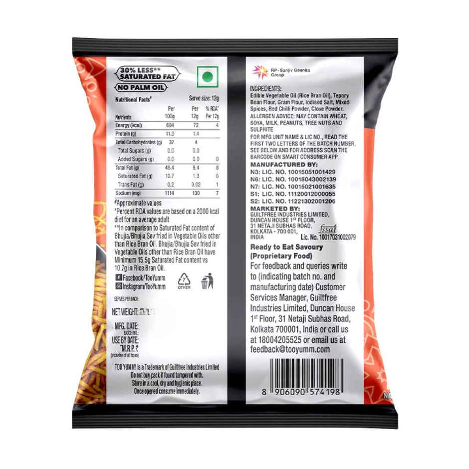 Too Yumm Bikaneri Bhujia Sev Snacks, 30% Less Saturated Fats, No Palm Oil Healthy Namkeen
