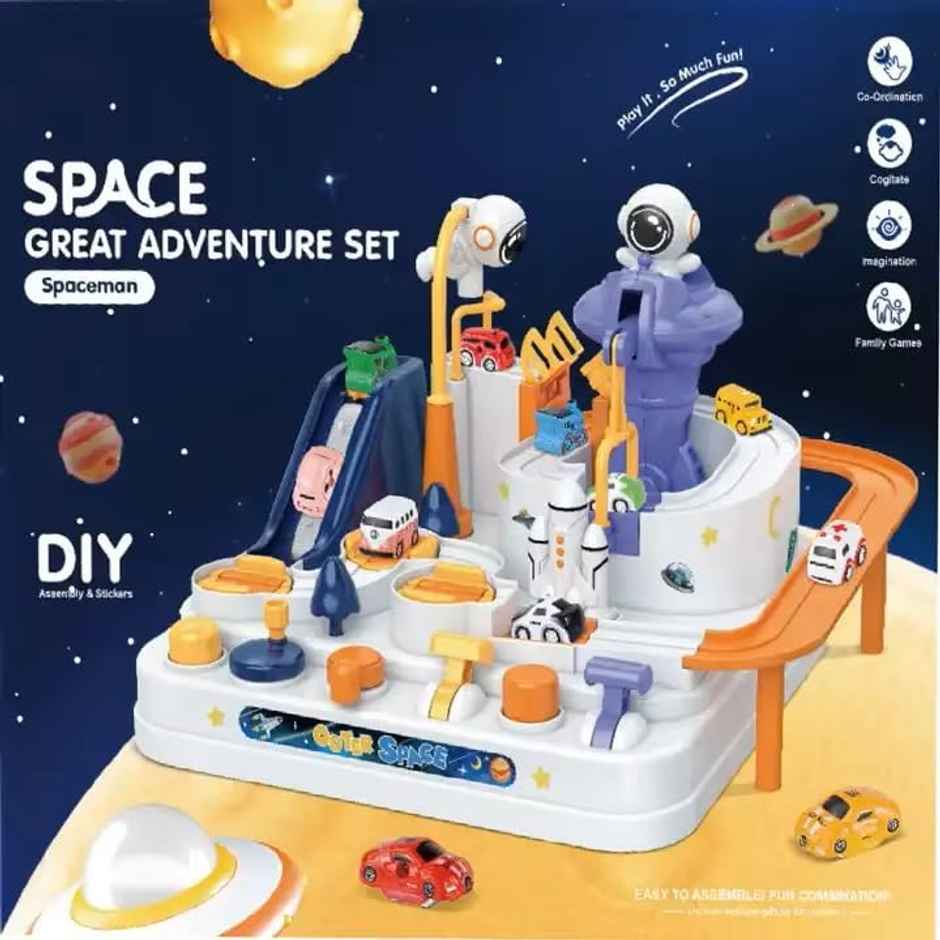 Toyshine Space Orbit Challenge Adventure Cars Track Toys For 3+ Year Old Boys Girls