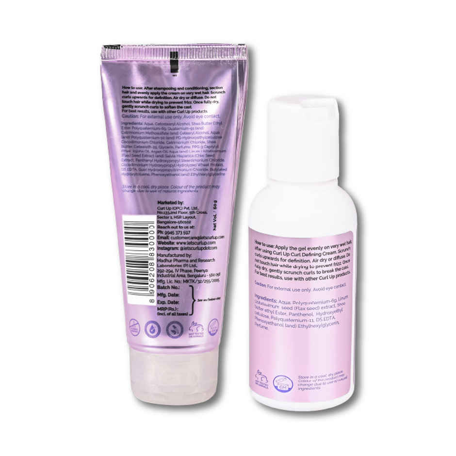 Curl Up Styling Combo with Cream & Gel