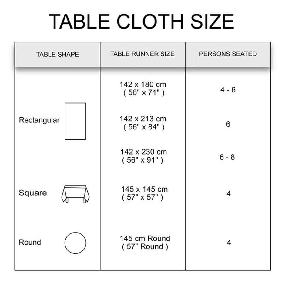 Encasa Xo Cotton Table Cloth Daisy Grey 140X180 Cm, Pack Of 1