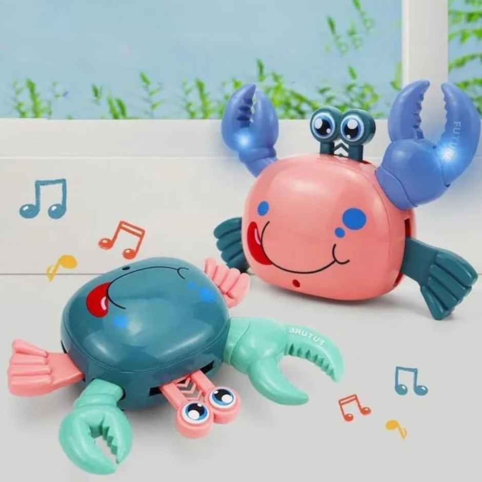 Toyshine Bump and Go Crawling Crab Toy | Fun Educational For Kids of 2+ Years Old | Multi