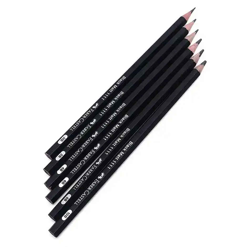 Faber-Castell Graded Pencil Set of 6 (HB, 2B, 4B, 6B, 8B, 10B)
