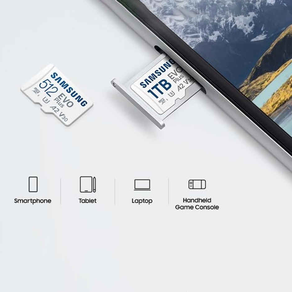 Samsung Evo Plus 512Gb Memory Card, Mb-Mc512Sa, In