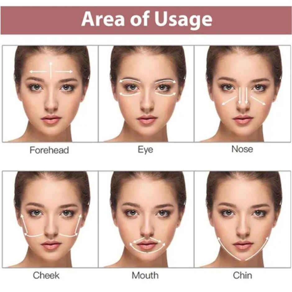 Agaro 3-In-1 Electric Rose Quartz Face Roller Kit