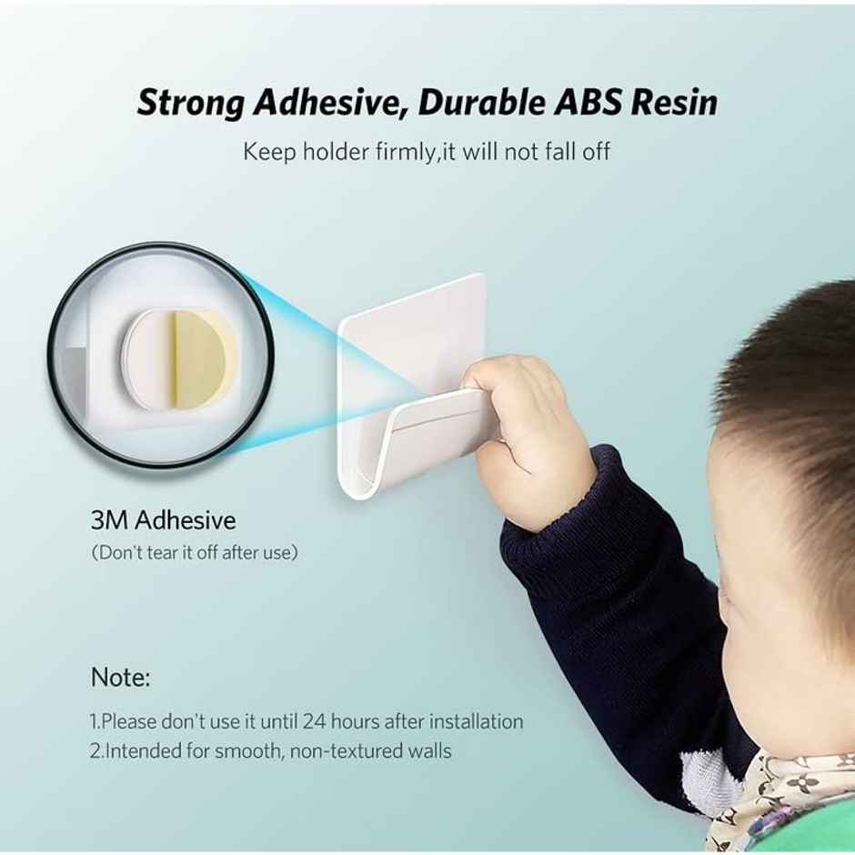 Striff Wall Mount Phone Holder With Adhesive Strips, Charging Holder Compatible(Pack Of 1)