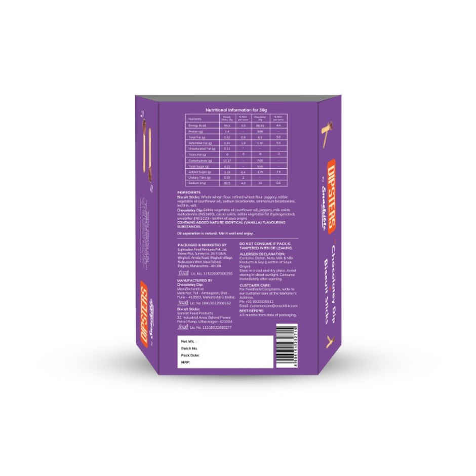 Snackible Biscuit Sticks | with Chocolatey Dip | Made with Jaggery