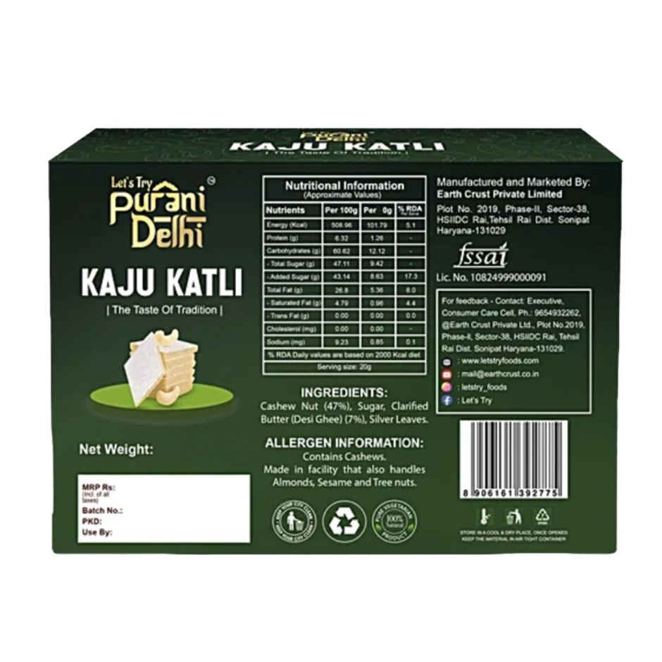 Let's Try Purani Delhi Kaju Katli | Made With Desi Ghee Combo