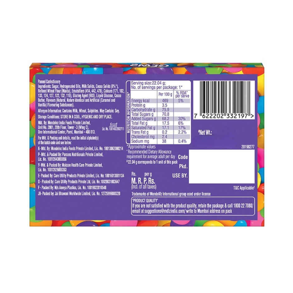 Cadbury Gems Chocolate Duo Pack Combo