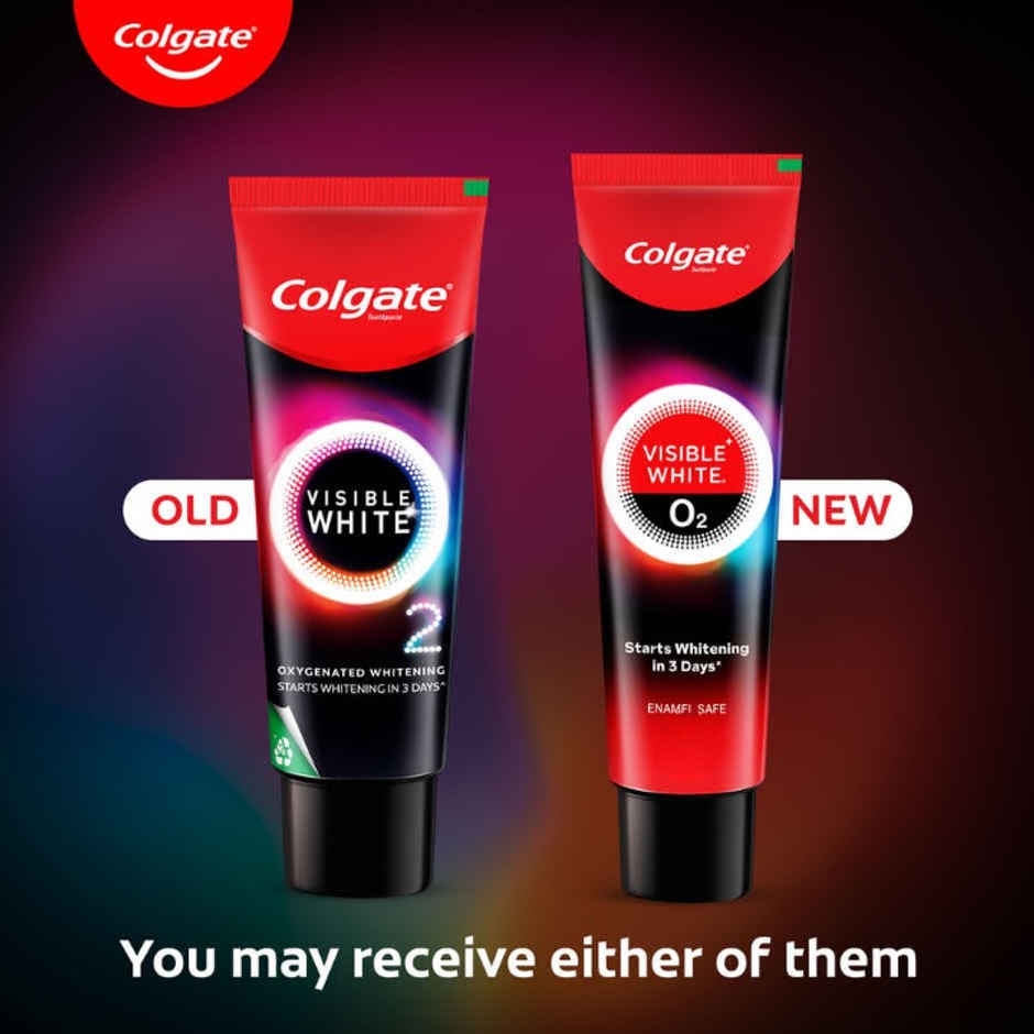 Colgate Visible White O2 Teeth Whitening Toothpaste Combo 