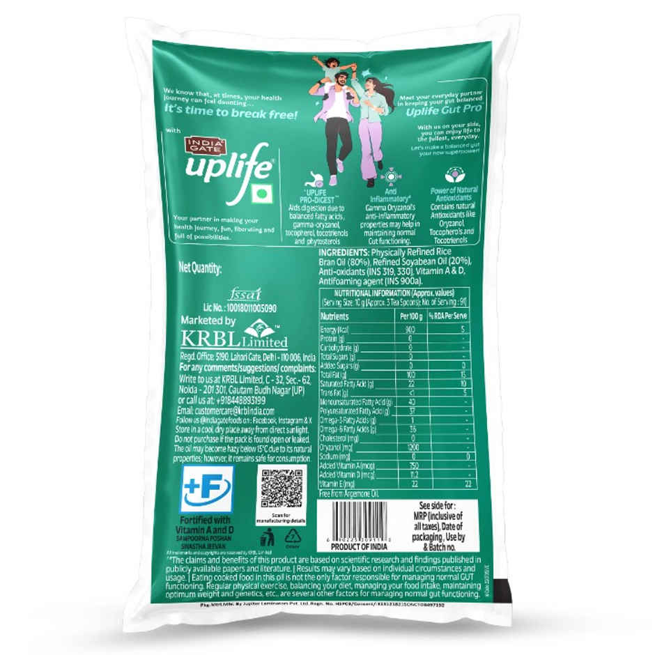 India Gate Uplife Gut Pro Edible Oil Combo
